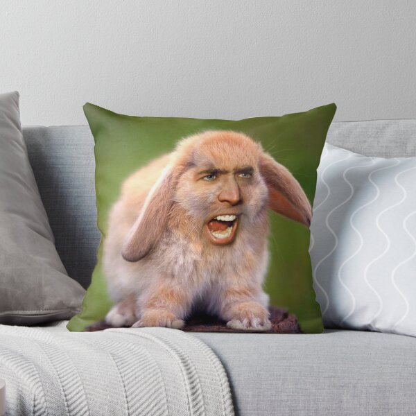 Nicolas Cage / Rabbit Cojín