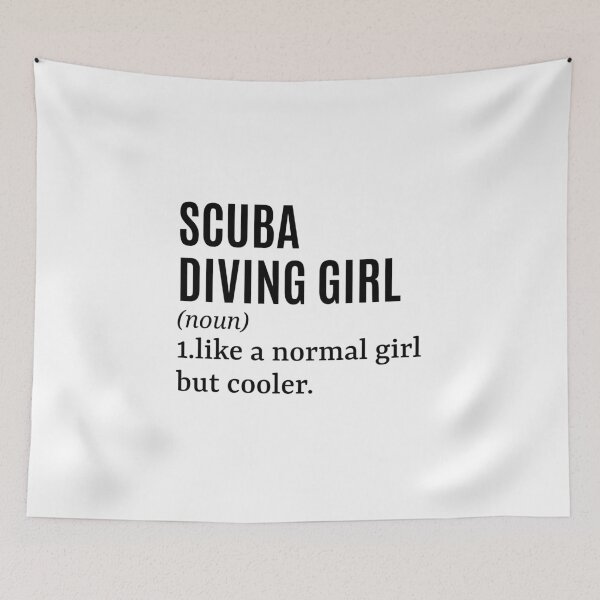 Item preview, Scuba Diving Girl - Scuba Diver Funny Quote designed and sold by MountainD.