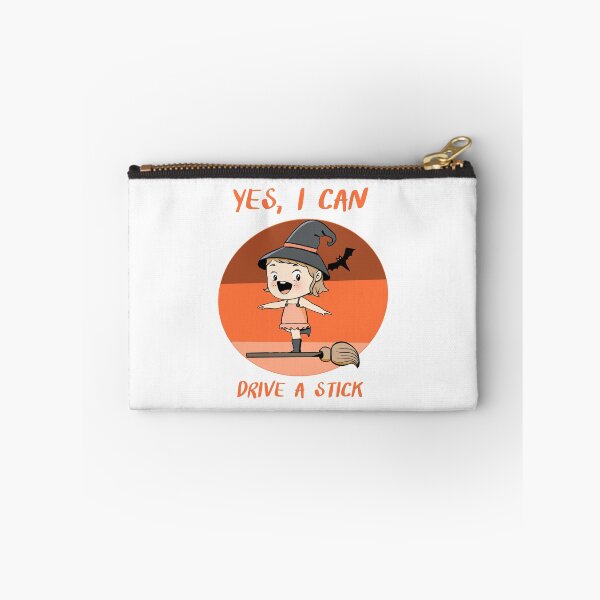 Item preview, Why Yes Actually I Can Drive a Stick Halloween Witch & Broom designed and sold by Myartbeyours.