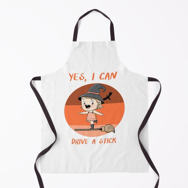 Item preview, Why Yes Actually I Can Drive a Stick Halloween Witch & Broom designed and sold by Myartbeyours.
