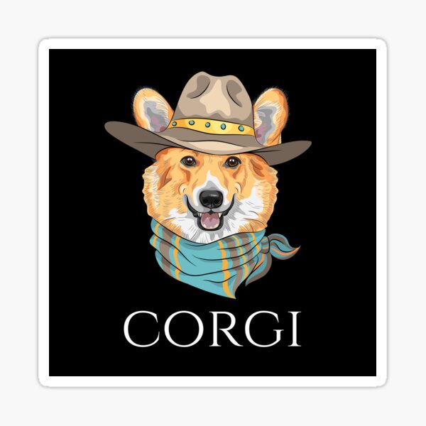 corgi cowboy hat