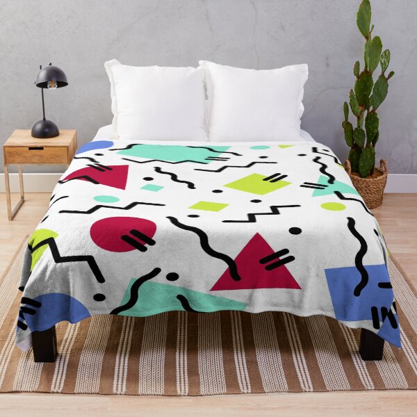 Item preview, Shapes and Objects Pattern Bed Sheet or Frock Design designed and sold by PodiShawna.