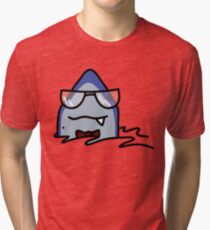 Nerd Shark Tri-blend T-Shirt
