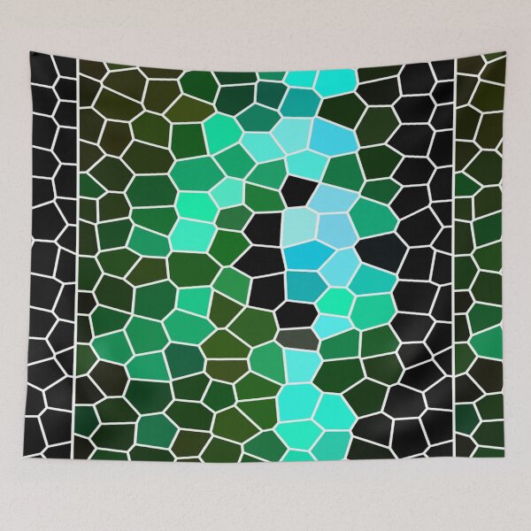 Item preview, Abstract Checks Shapes Pattern Bed Sheet or Frock Design 7 designed and sold by PodiShawna.