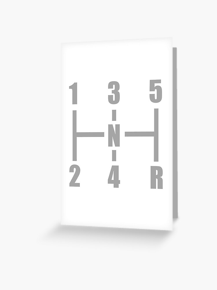 Stick Shift H Pattern Greeting Card for Sale by FL1B0Y