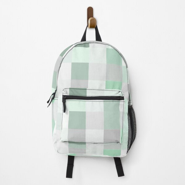 Item preview, Modern Green and Gray Squares Checkered Pattern designed and sold by InovArtS.