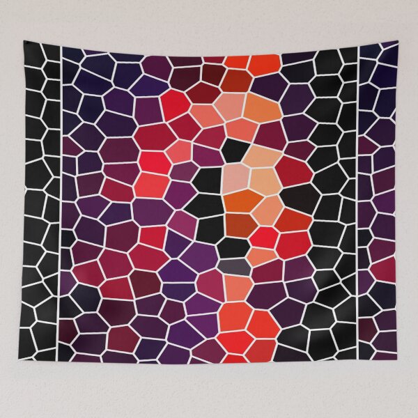 Item preview, Abstract Checks Shapes Pattern Bed Sheet or Frock Design 9 designed and sold by PodiShawna.