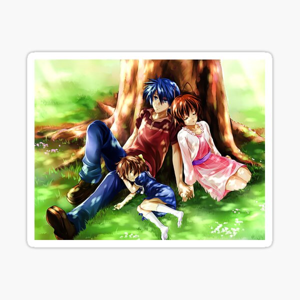 "keluarga bahagia anime art" Sticker for Sale by oemribon | Redbubble