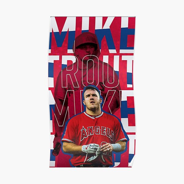 Hot Stuff Enterprise Z37-24x36-NA Angels Mike Trout Poster, 24 x 36 in.