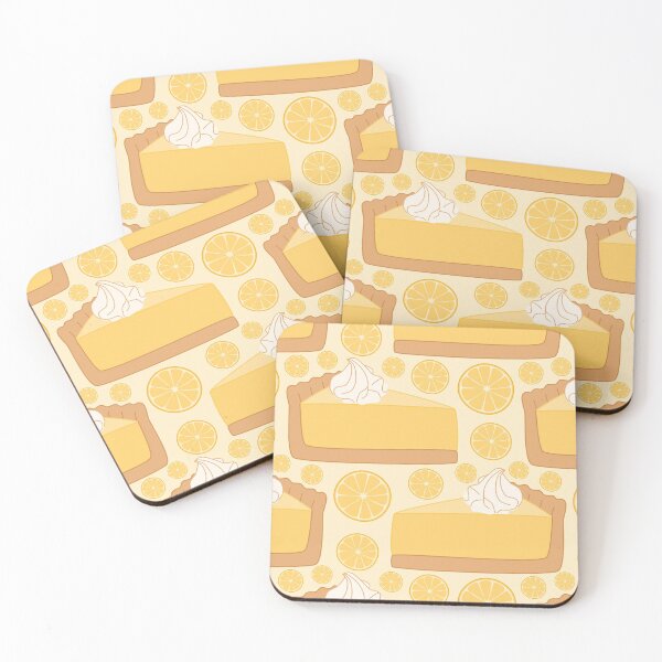 Item preview, Lemon Meringue Pie Slice Pattern Light Yellow designed and sold by cashewdays.