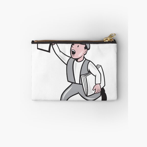 Item preview, Newsboy Selling Newspaper Cartoon designed and sold by patrimonio.
