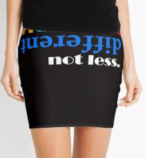 Autism different not less white Mini Skirt