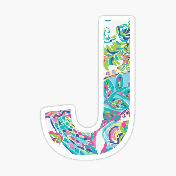Letter J Sticker