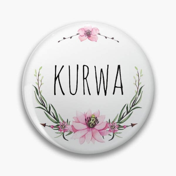 Item preview, Kurwa Funny Polish Language Poland designed and sold by BlueBerry-P.