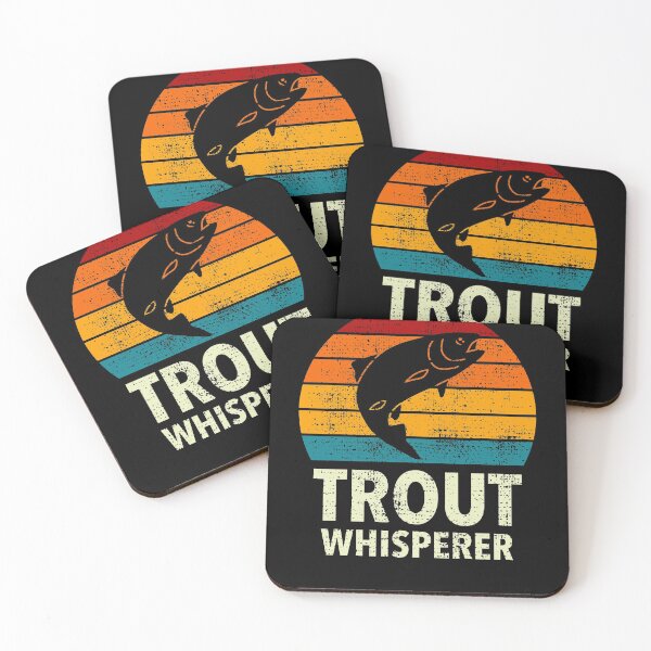 Item preview, Retro Rainbow Trout Sport Fly Fishing And Angling Space designed and sold by JokeGysen.