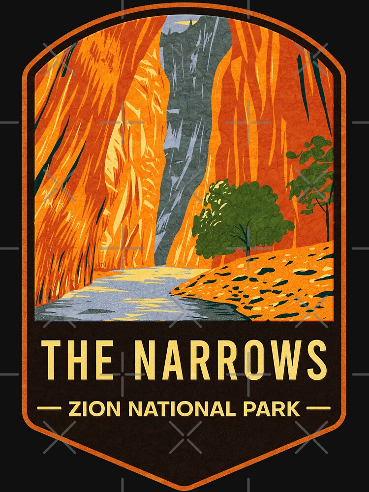 Imagen 7 de 7, Camiseta clásica con la obra Parque Nacional Zion The Narrows, diseñada y vendida por JordanHolmes.
