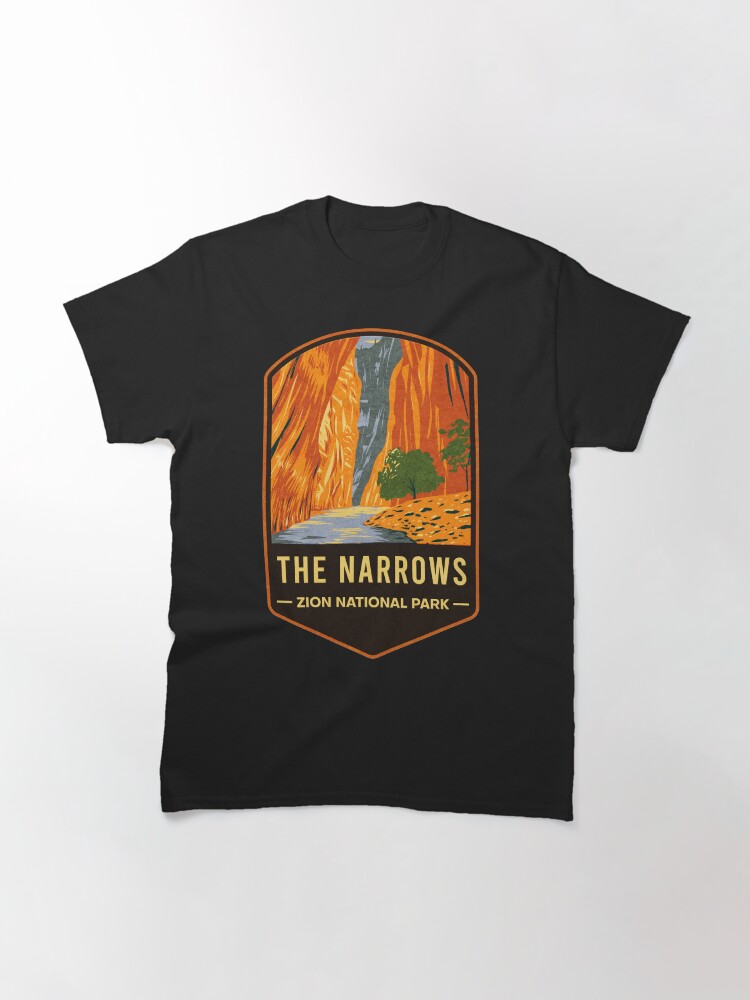 Imagen 3 de 7, Camiseta clásica con la obra Parque Nacional Zion The Narrows, diseñada y vendida por JordanHolmes.