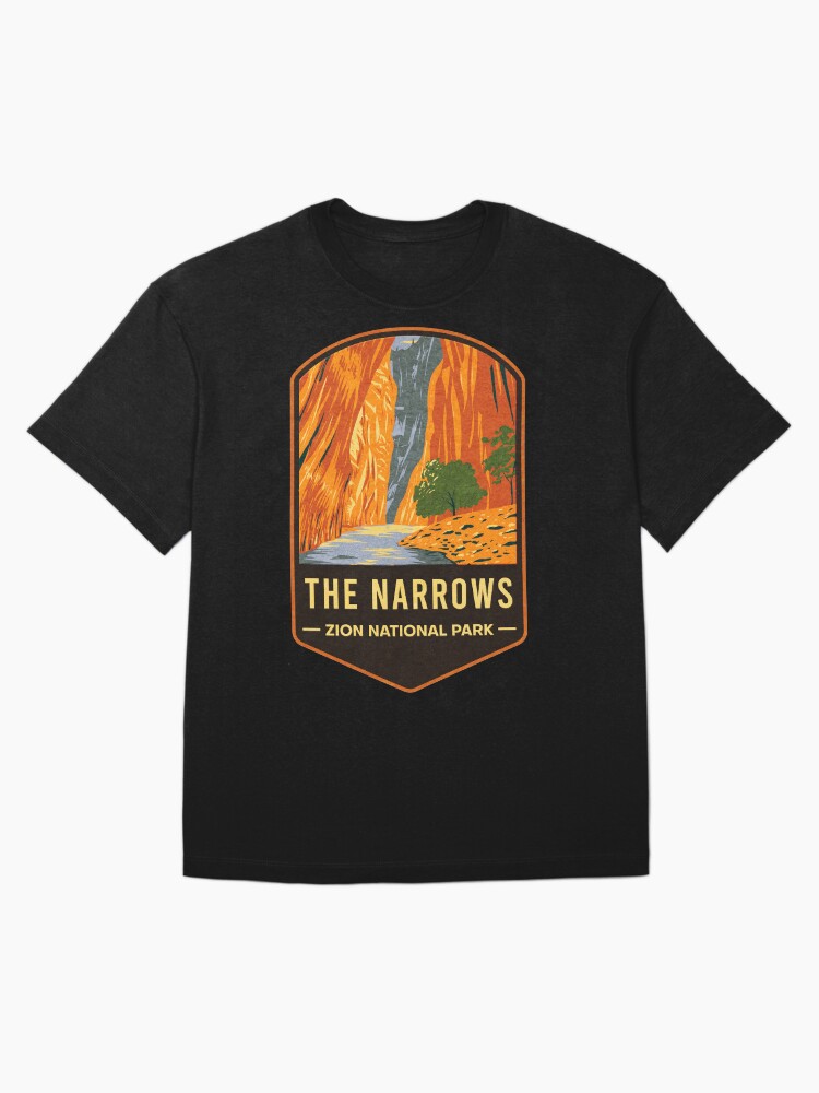 Imagen 3 de 7, Camiseta holgada con la obra Parque Nacional Zion The Narrows, diseñada y vendida por JordanHolmes.
