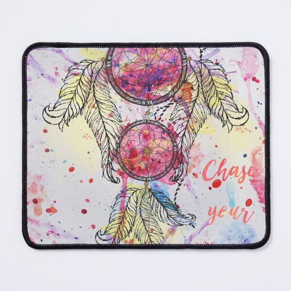 Item preview, Watercolor sketch Dreamcatcher “Chase your Dreams” quote designed and sold by InovArtS.