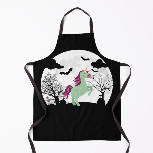 Item preview, Halloween Zombiecorn - Zombie Unicorn in a Cemetery beneath the Moon light Halloween Costume designed and sold by CaitU.