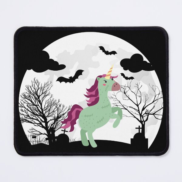 Item preview, Halloween Zombiecorn - Zombie Unicorn in a Cemetery beneath the Moon light Halloween Costume designed and sold by CaitU.