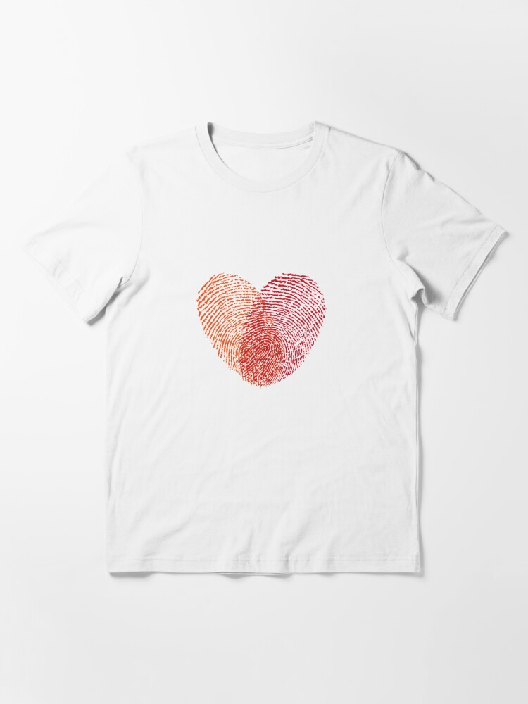 Heart Fingerprint Los Angeles Rams T-Shirt - Kingteeshop