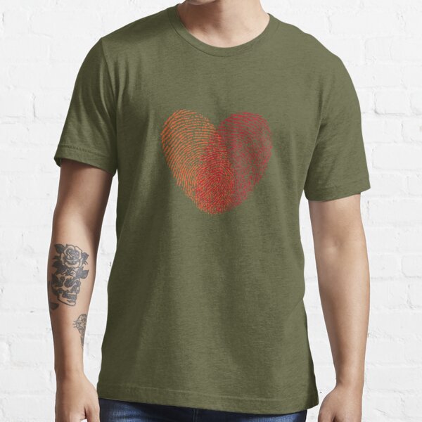 Heart Fingerprint Los Angeles Rams T-Shirt - Kingteeshop