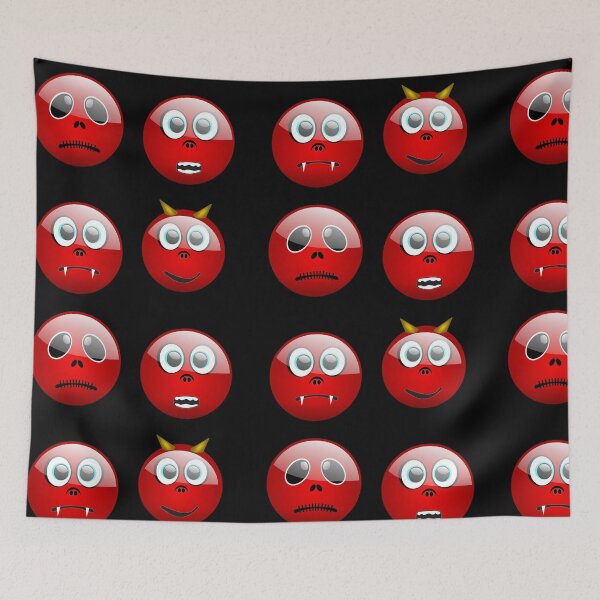 Item preview, Halloween Devils Emotions Pack In Black designed and sold by LuckyKermit.