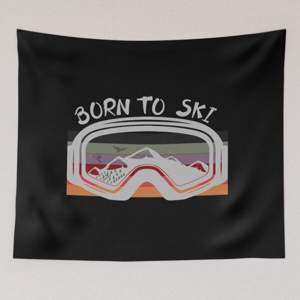 Item preview, Born To Ski T-ShirtBorn to skiing I winter sports hobby race  designed and sold by LuluLittleItaly.