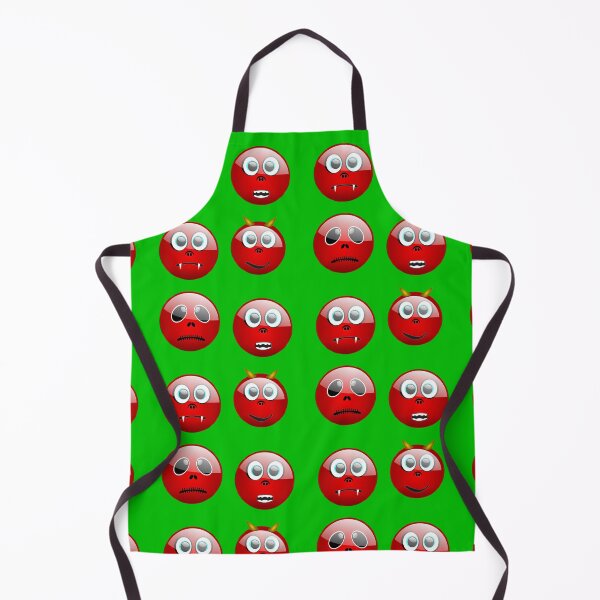 Item preview, Halloween Devils Emotions Pack In Green designed and sold by LuckyKermit.