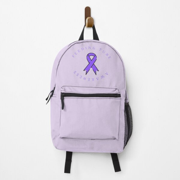 FEEDING TUBE AWARENESS / purple, lilac Backpack for Sale by