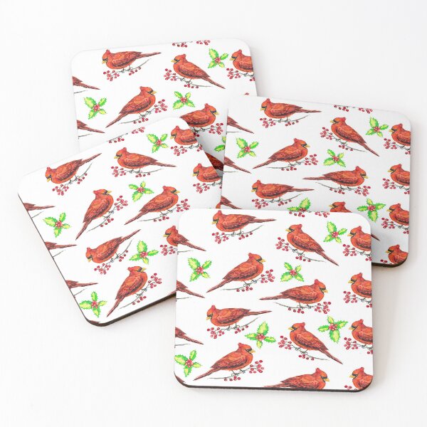 Item preview, Cardinals Christmas Pattern designed and sold by Streetshop79.
