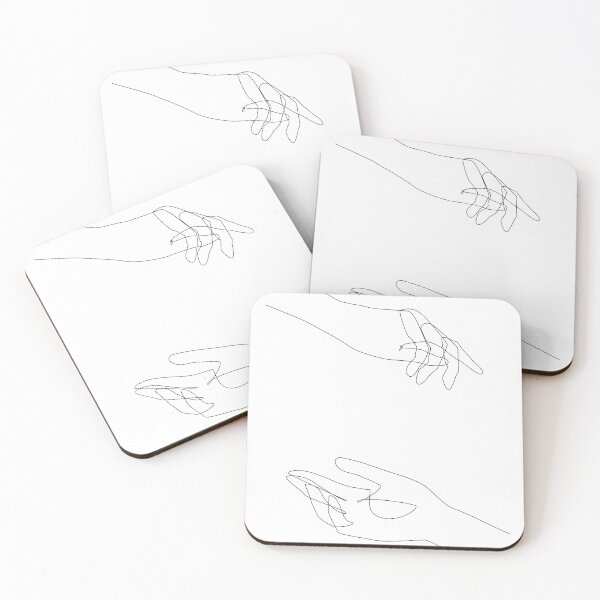 Item preview, One line art hands designed and sold by morningice.