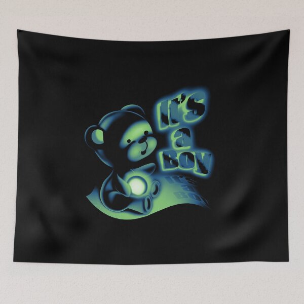 Item preview, It's a boy !!! Pregnancy Announcement (blue and green) designed and sold by GlaDyxies.