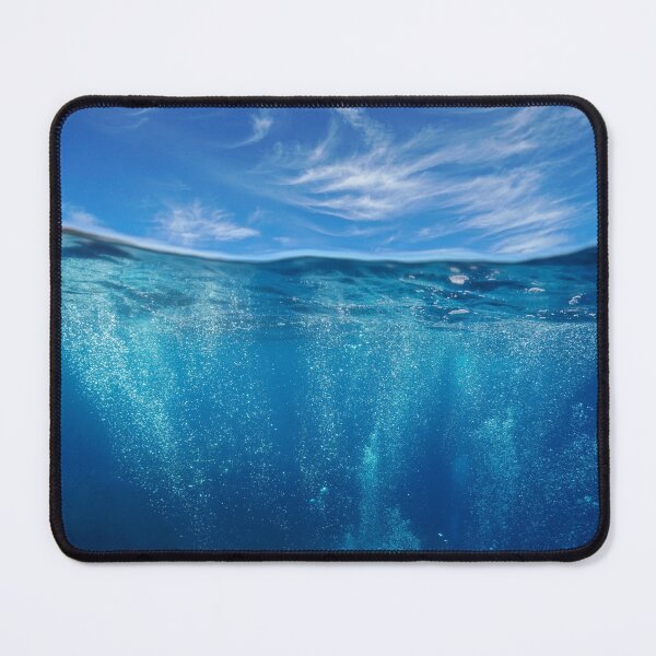 Item preview, Air bubbles underwater and sky over under water designed and sold by Seaphotoart.