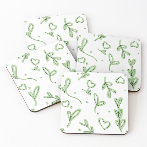 Item preview, Flowers and dots green edit designed and sold by Keitow.