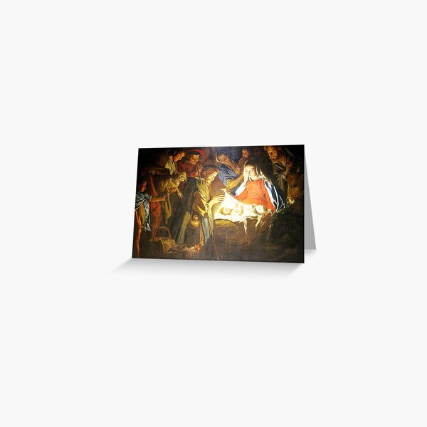 Item preview, Nativity Scene, Christmas painting designed and sold by NomadMessenger.