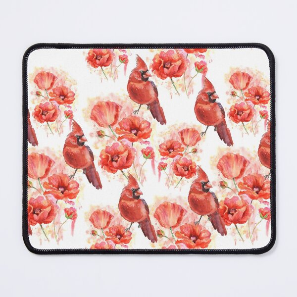 Item preview, Cardinals Red Flower Art designed and sold by Streetshop79.