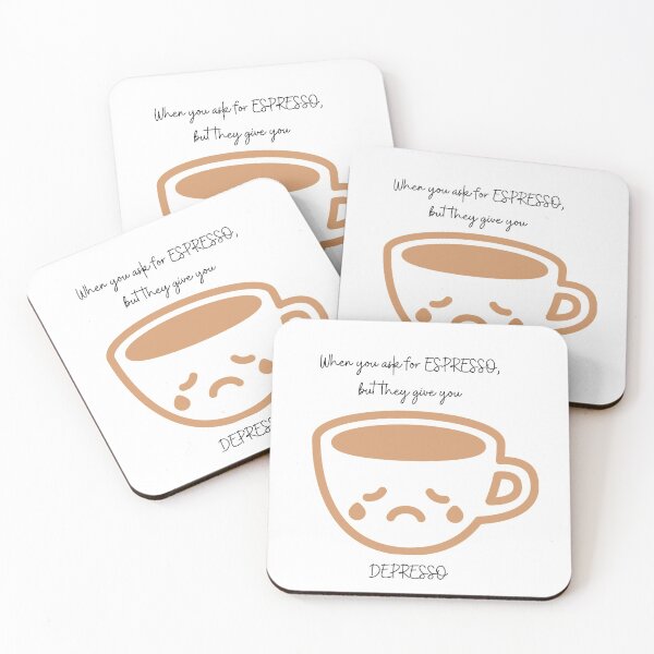 Item preview, Espresso = Depresso designed and sold by Tiredmenphilo.
