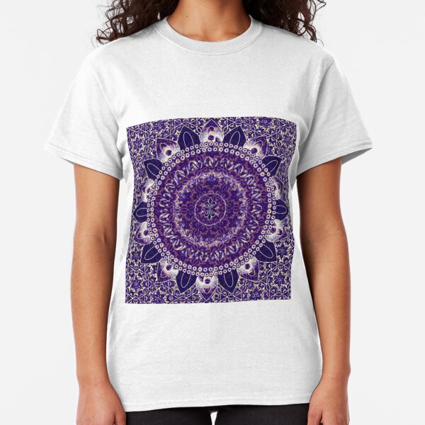 Royal Purple Mandala Classic T-Shirt