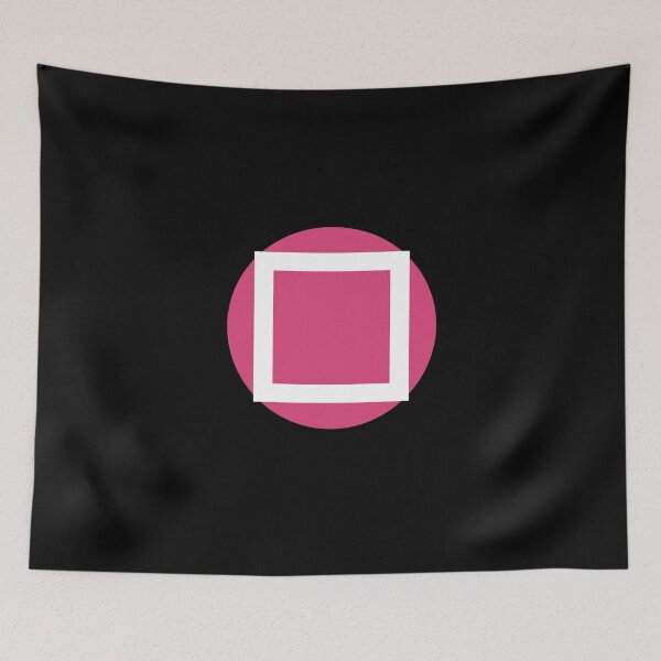 Item preview, Square Invitation red Geometric Shapes Game Play designed and sold by Hyper-Field.