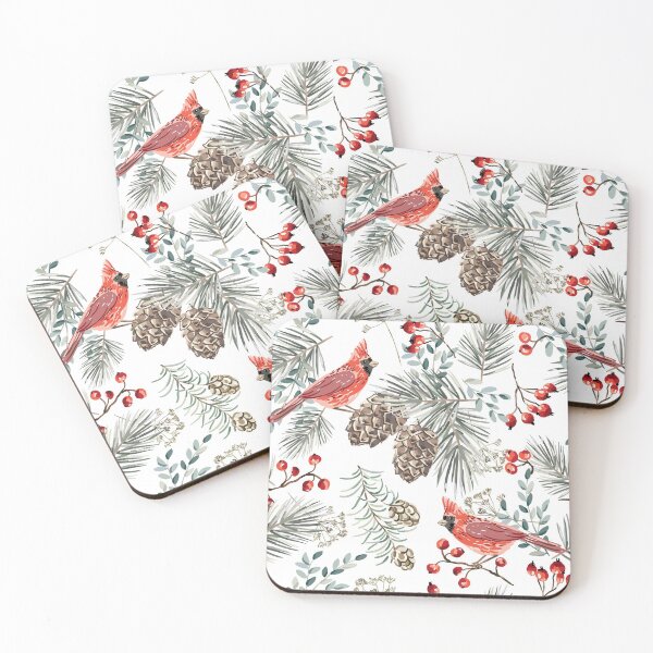 Item preview, Cardinals Christmas Vintage Pattern designed and sold by Streetshop79.