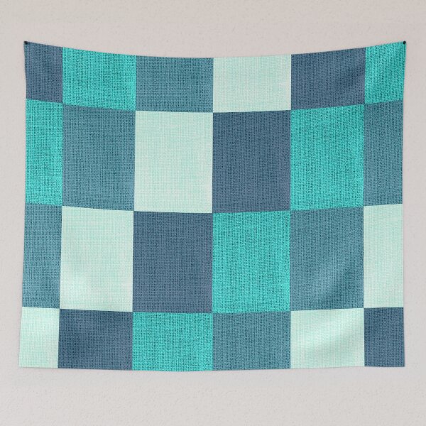 Item preview, Check Stripes Fabric Pattern Bed Sheet or Frock Design 3 designed and sold by PodiShawna.