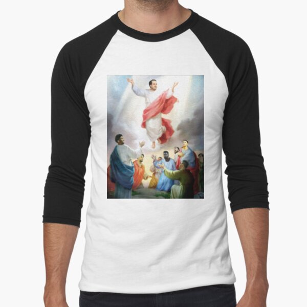 Hinkie starb für unsere Sünden Baseballshirt mit 3/4-Arm