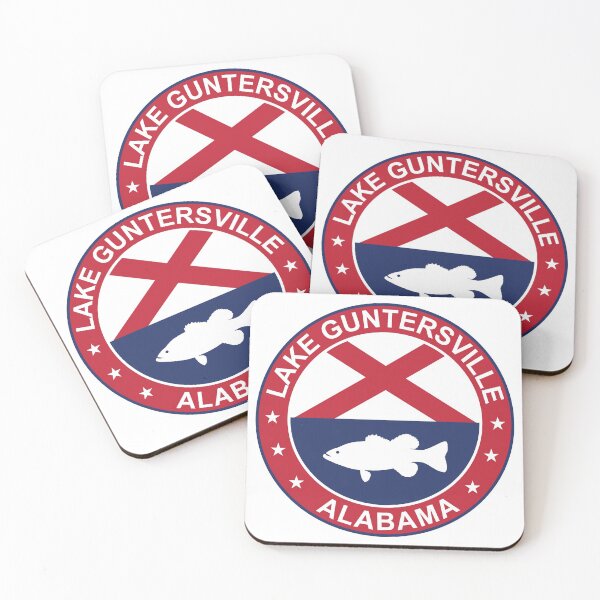 Item preview, Lake Guntersville Alabama Fishing Circle logo designed and sold by leavector.