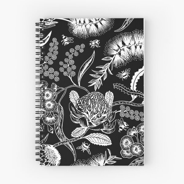 Artikelvorschau, Australische einheimische Blumen mit beschäftigter Biene. entworfen und verkauft von IvchenkoEvgenia.