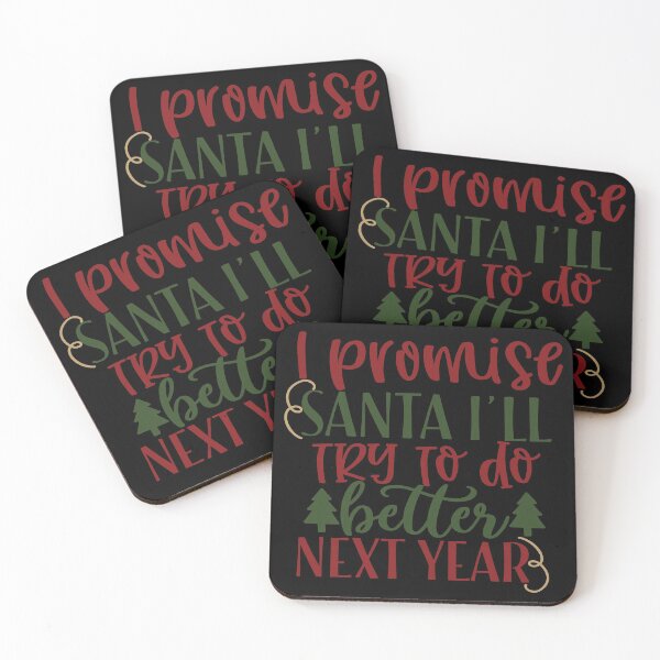 Item preview, I promise santa i'll try to do better next year designed and sold by Perfectpict.