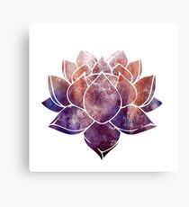 Buddhist Lotus Flower Canvas Print