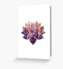 Buddhist Lotus Flower Greeting Card