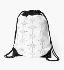 Sun Tattoo Design Drawstring Bag